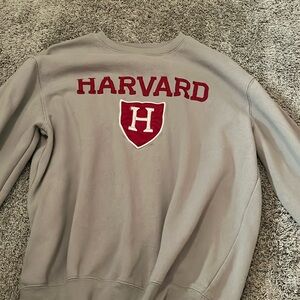 grey harvard crew neck